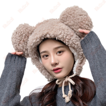 beanies for women lamb wool material